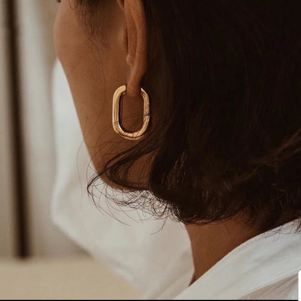 Golden Earings - 925 Sterling Silver